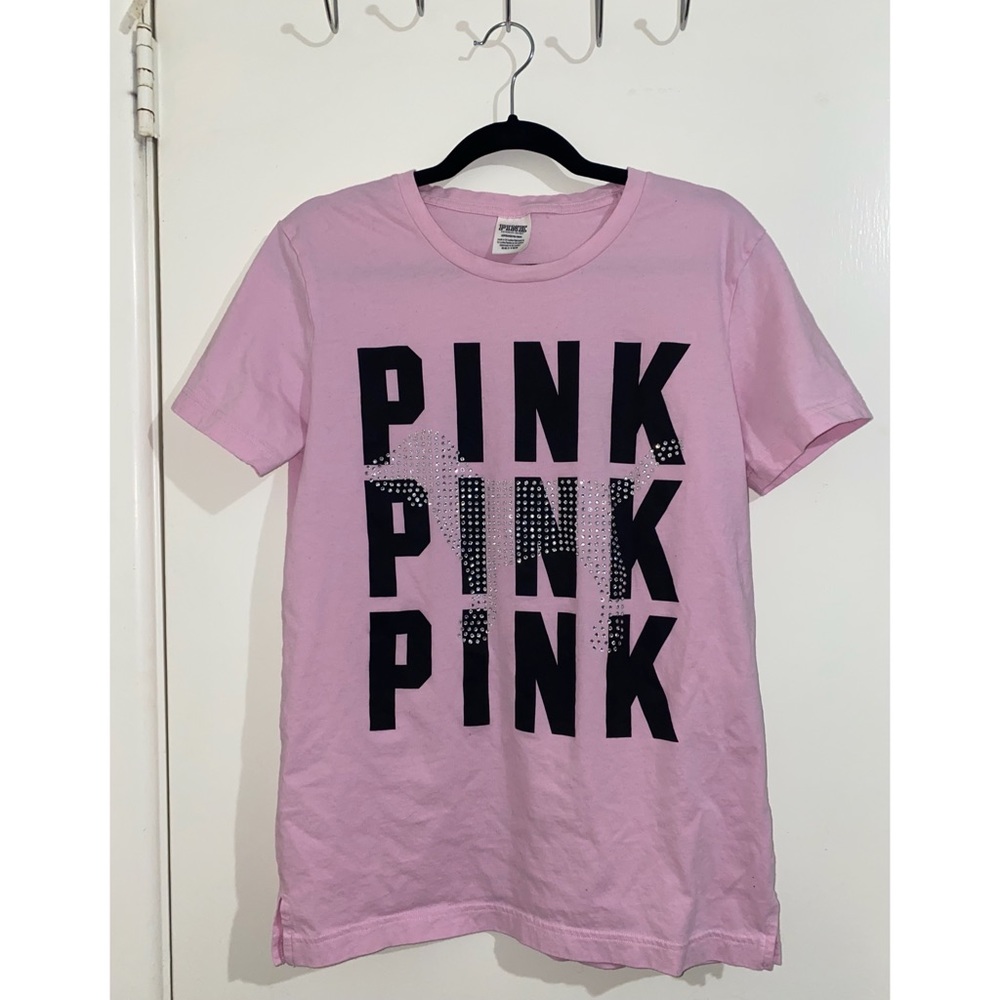 PINK Victoria’s Secret T-Shirt Womens Size S Short Sleeve Pink Casual